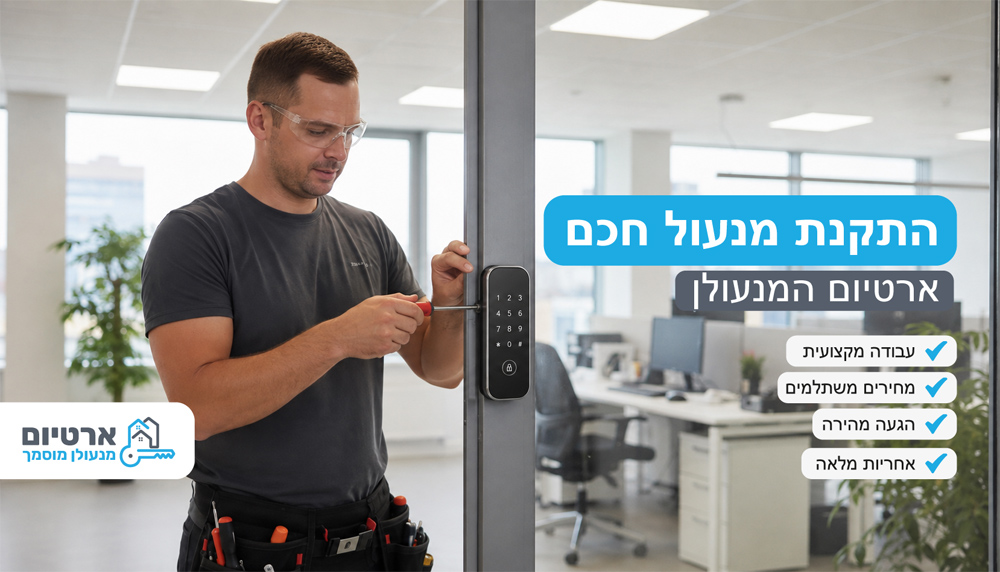התקנת מנעול חכם